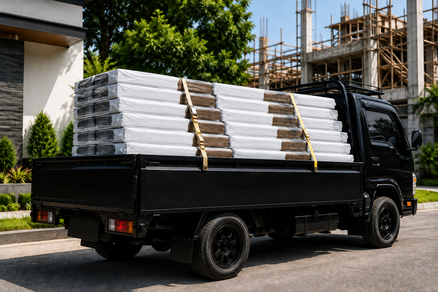 Distribusi material genteng bitumen